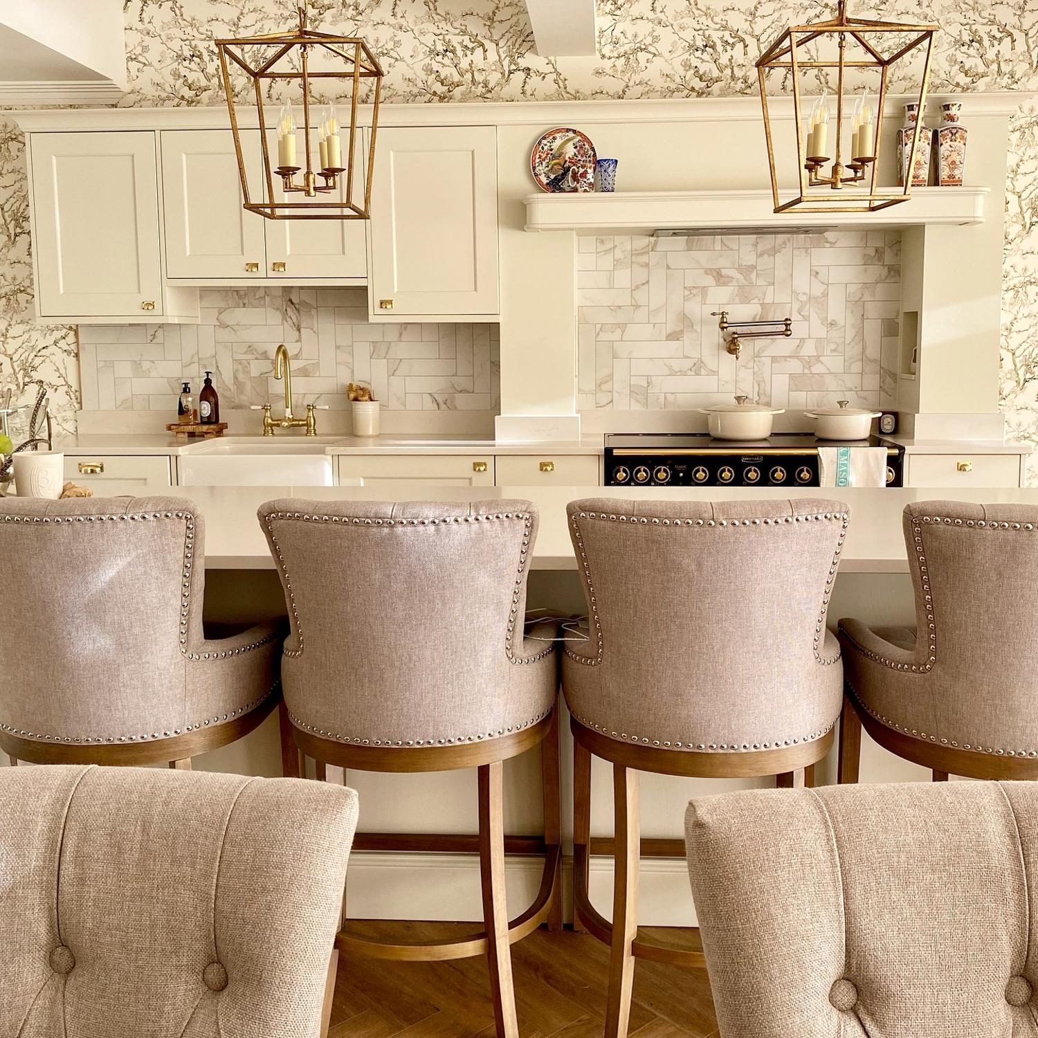 Darlana Pendant Gilded Iron Lantern Medium - Andrew Martin