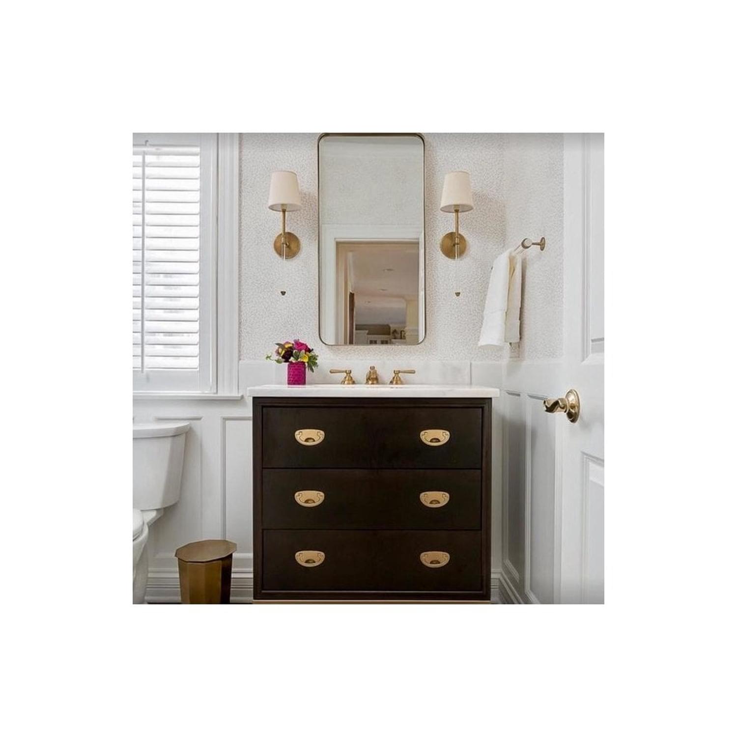 Camille Wall Light Brass Wall Light Hand-rubbed Antique Brass - Andrew Martin