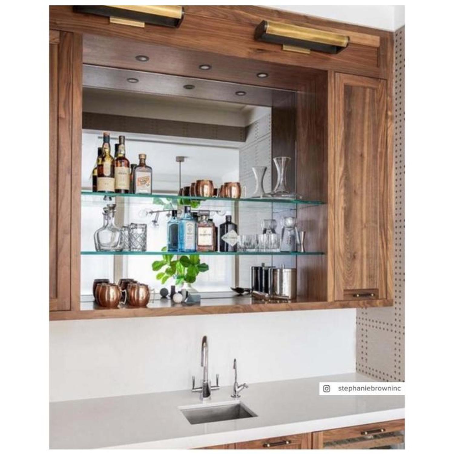 David Large Picture Light Bronze Picture Light Large Bronze Brass Shade - Andrew Martin