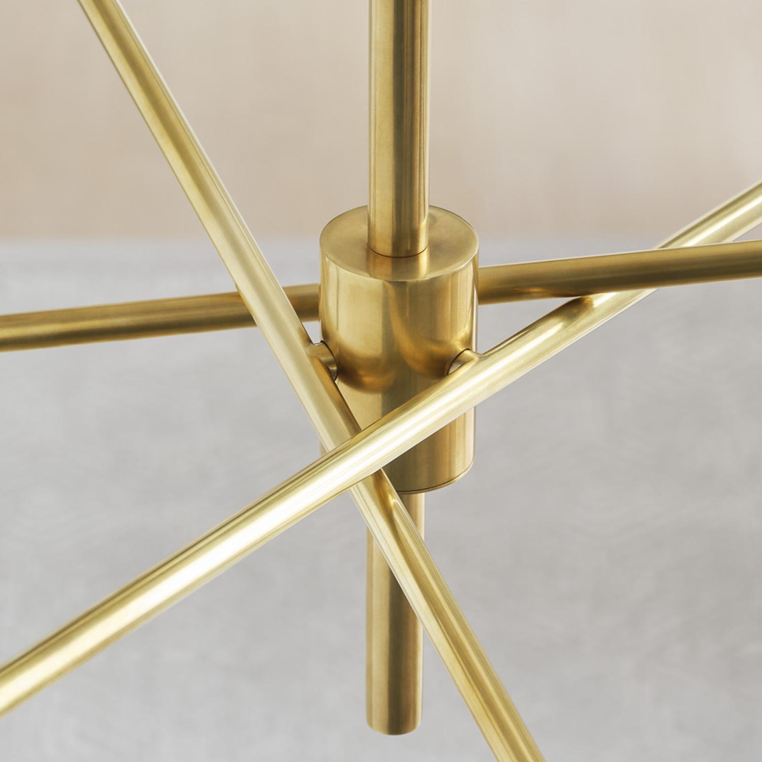 Casoria Radial Chandelier Brass Light Hand-rubbed Antique Brass - Andrew Martin