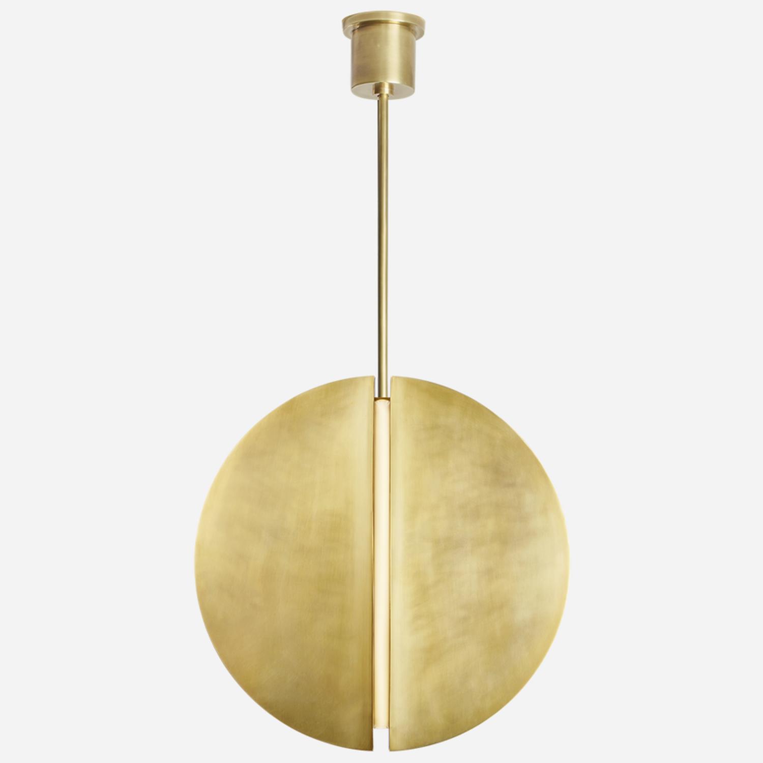 Bau Pendant Natural Brass Light Medium - Andrew Martin