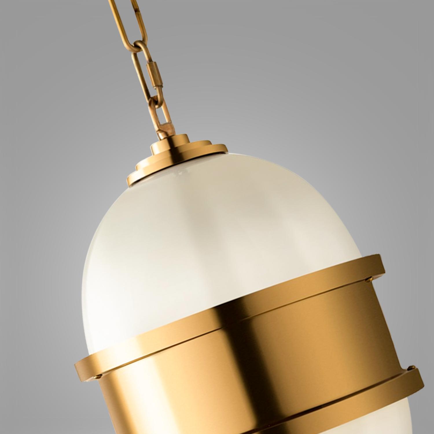 Broomley Pendant Light Light Small Brass - Andrew Martin