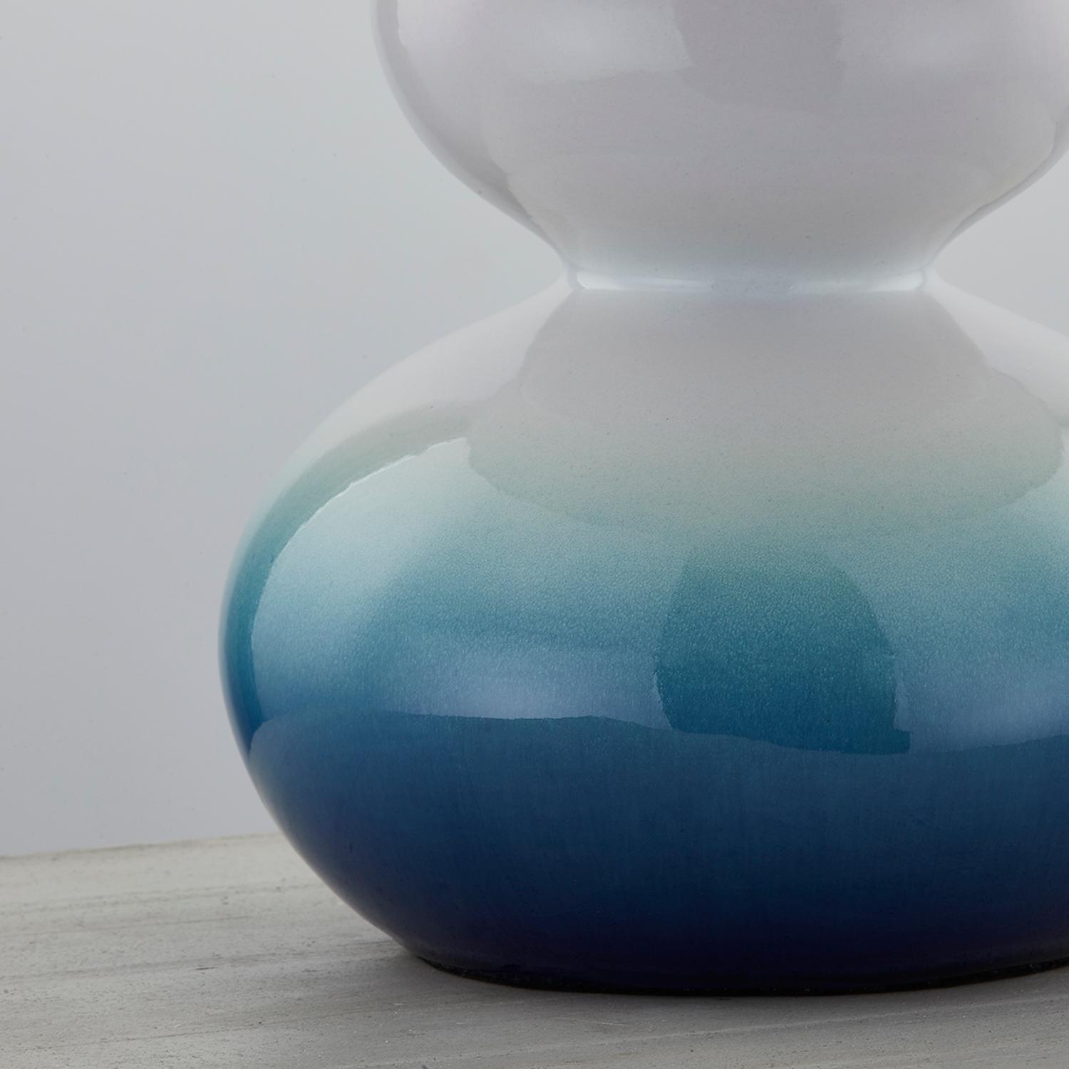 Aimee Table Lamp Light Blue White - Andrew Martin