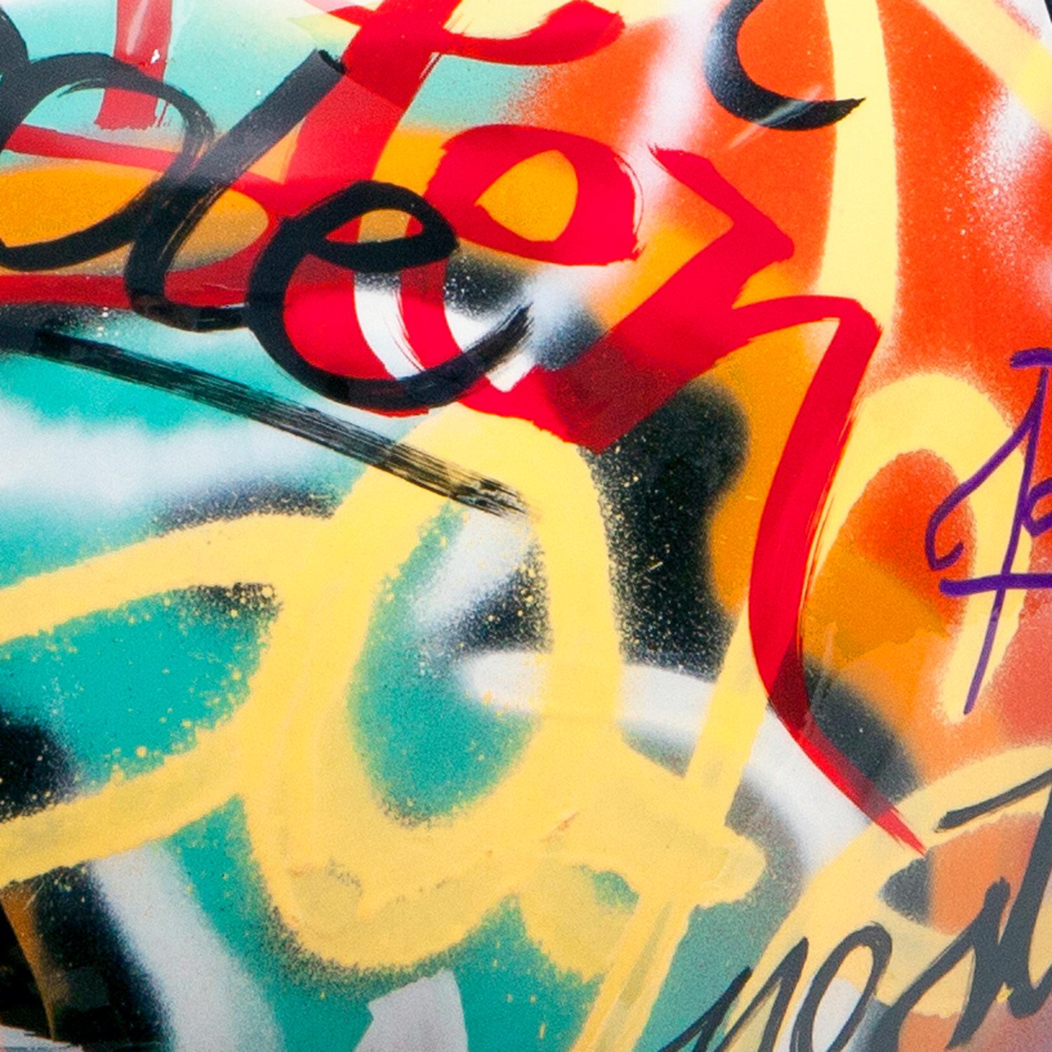 Cherry - Graffiti 80cm X 76cm Fruit Sculpture 80cm X 76cm - Andrew Martin