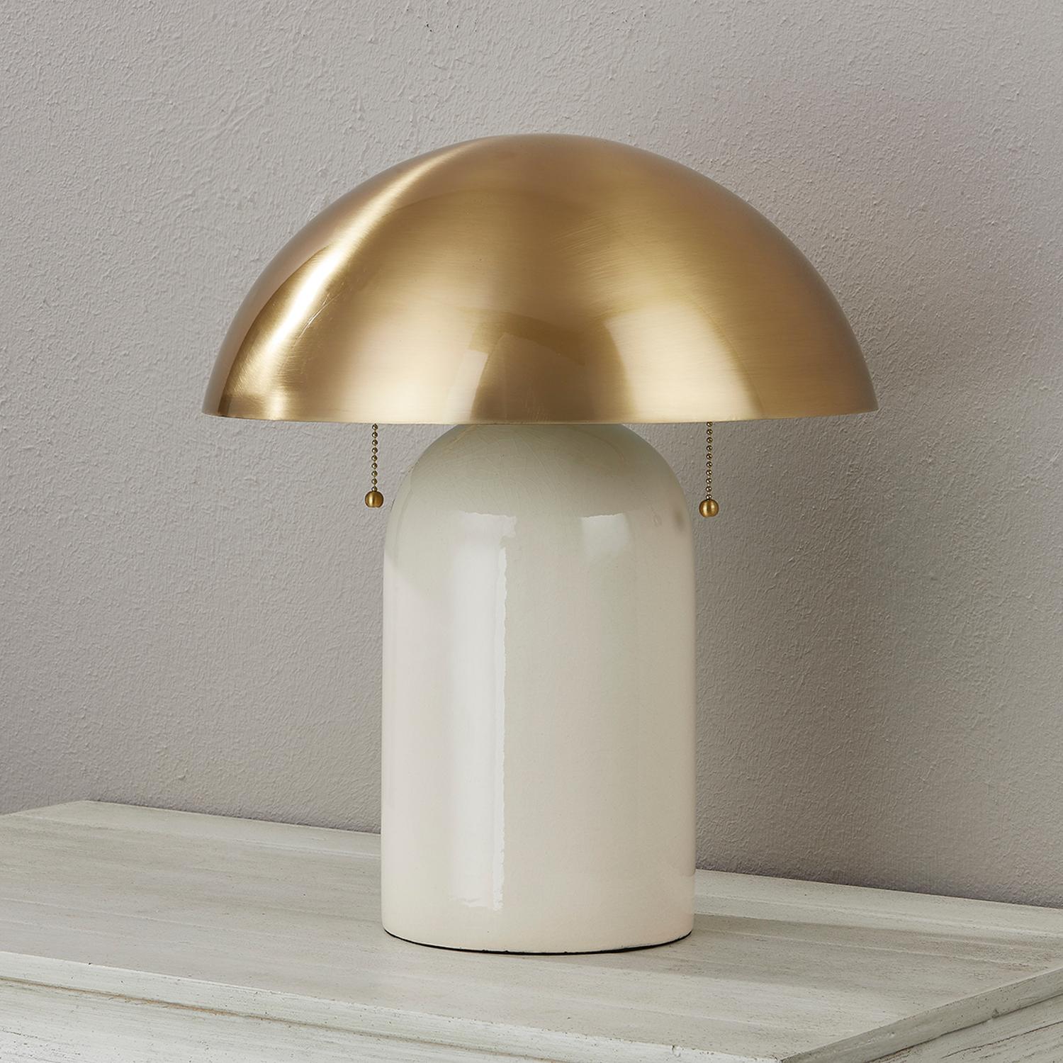 Gaia Table Lamp Light Brass - Andrew Martin
