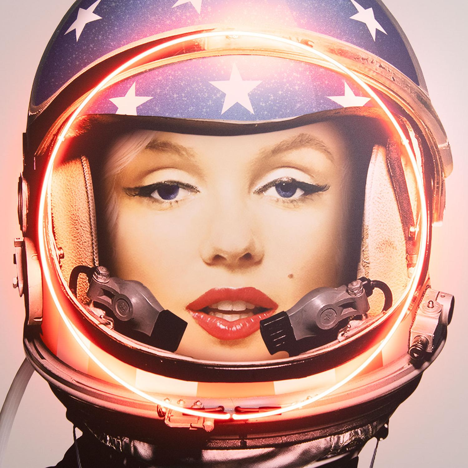 Space Girl Marilyn Silver 133cm X 182cm - Andrew Martin