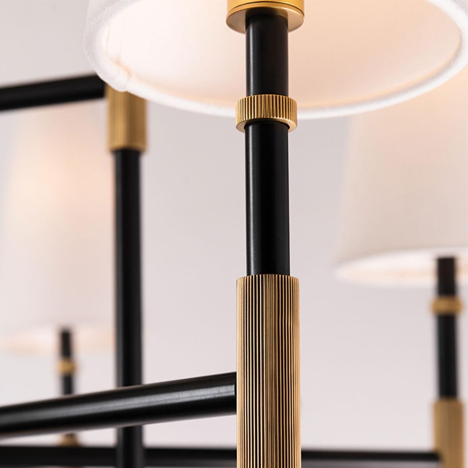 Bowery Chandelier Bronze Small Aged Old Bronze - Andrew Martin