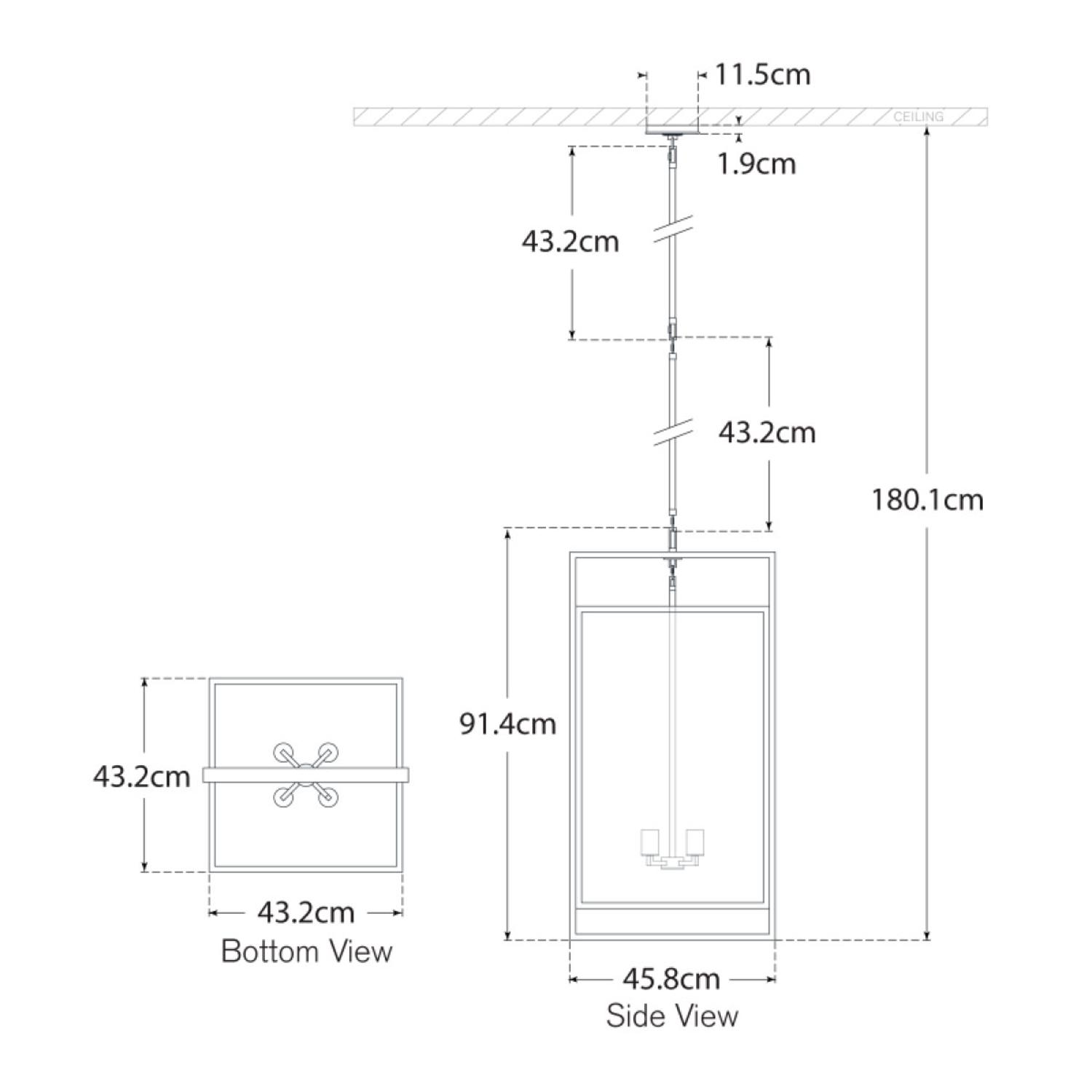 Halle Pendant Light Nickel Pendant Light Polished Nickel - Andrew Martin