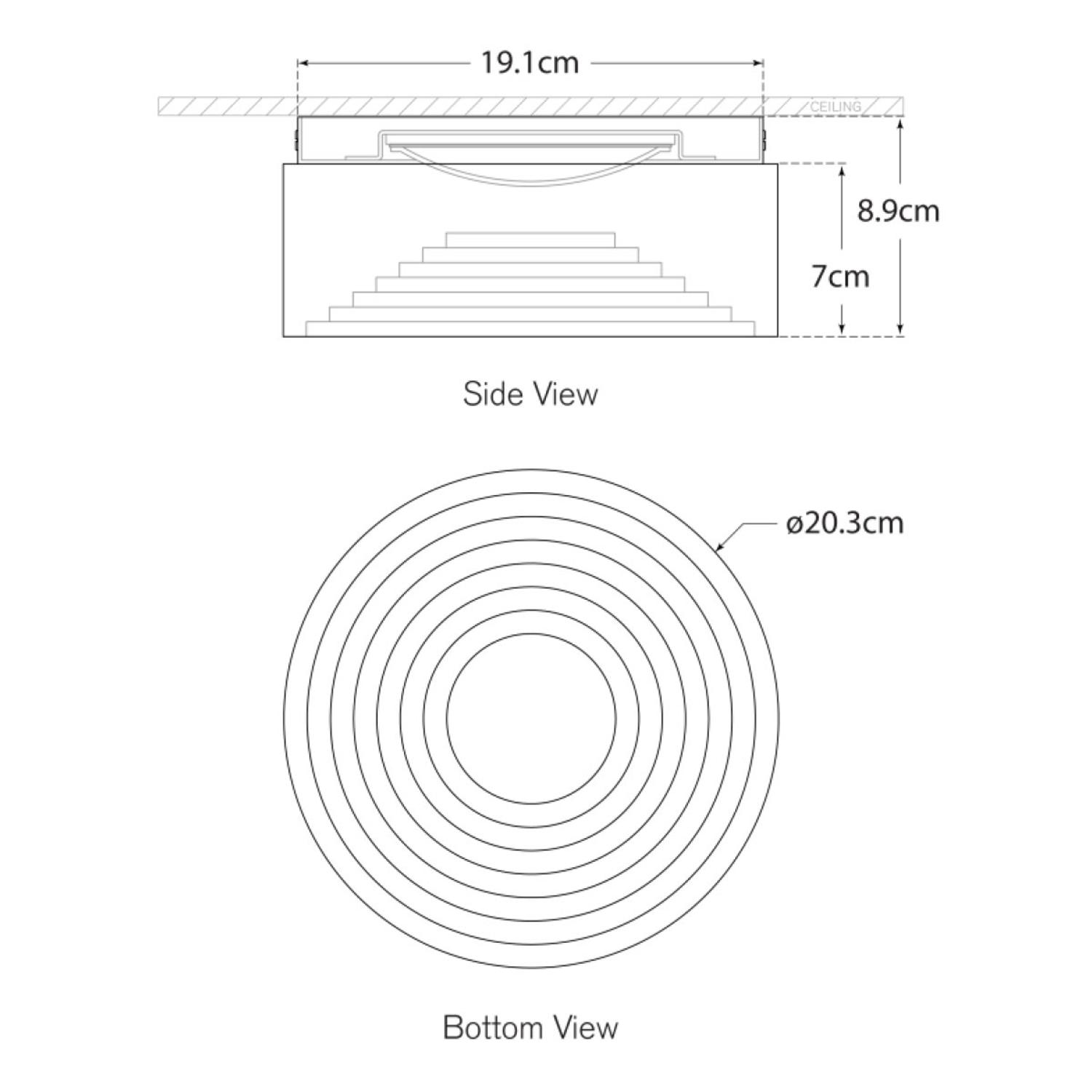 Otto Ceiling Light Brass Flush Mount Medium - Andrew Martin
