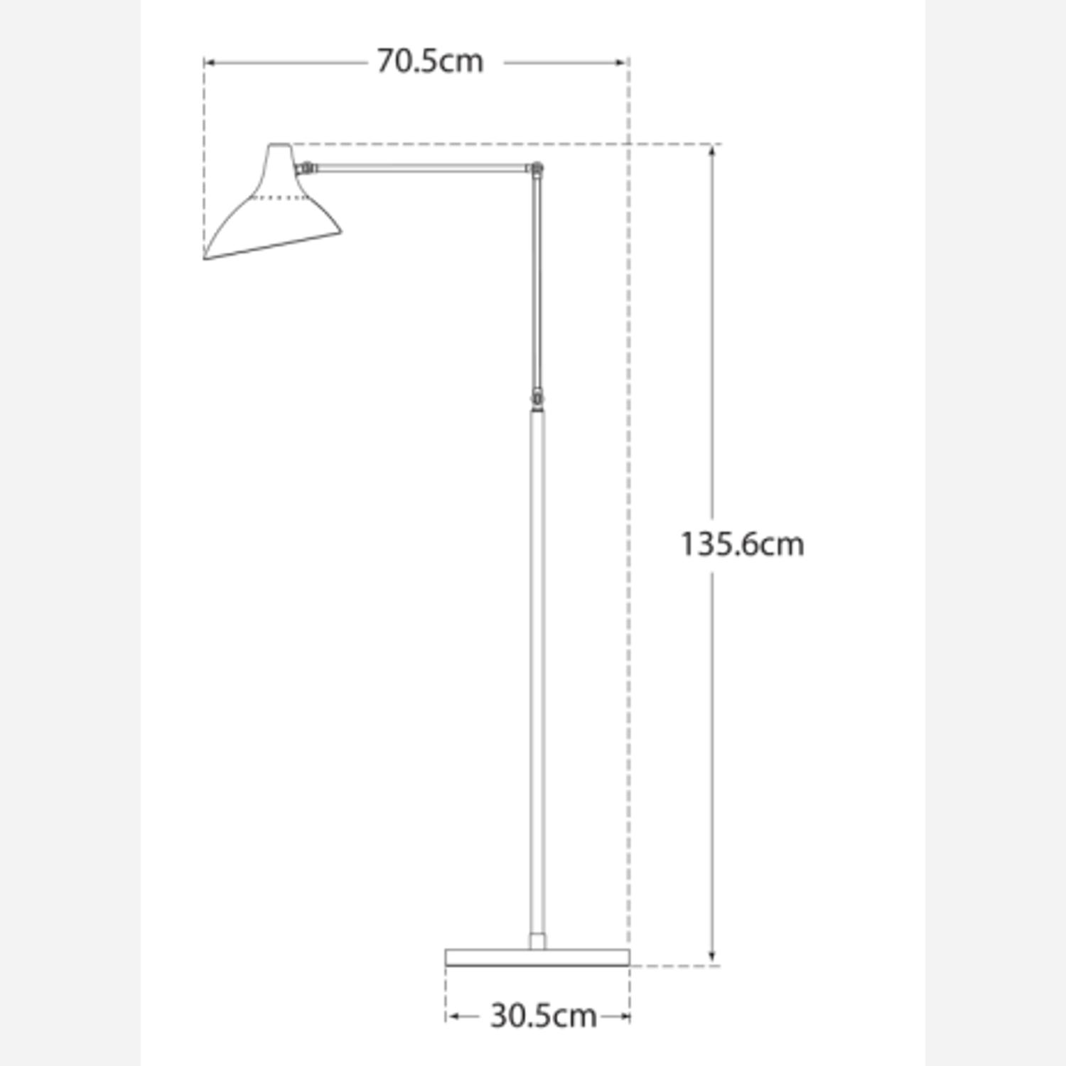 Charlton Floor Lamp Black Floor Lamp - Andrew Martin