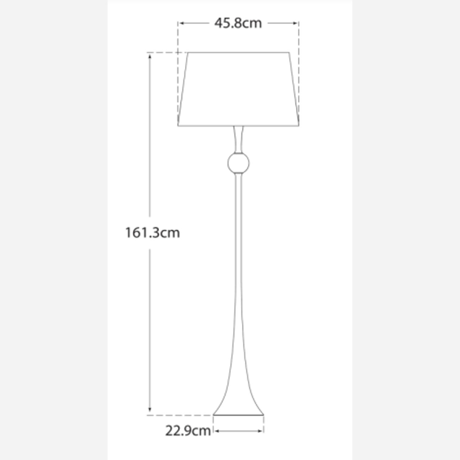 Dover Floor Lamp Silver Floor Lamp - Andrew Martin