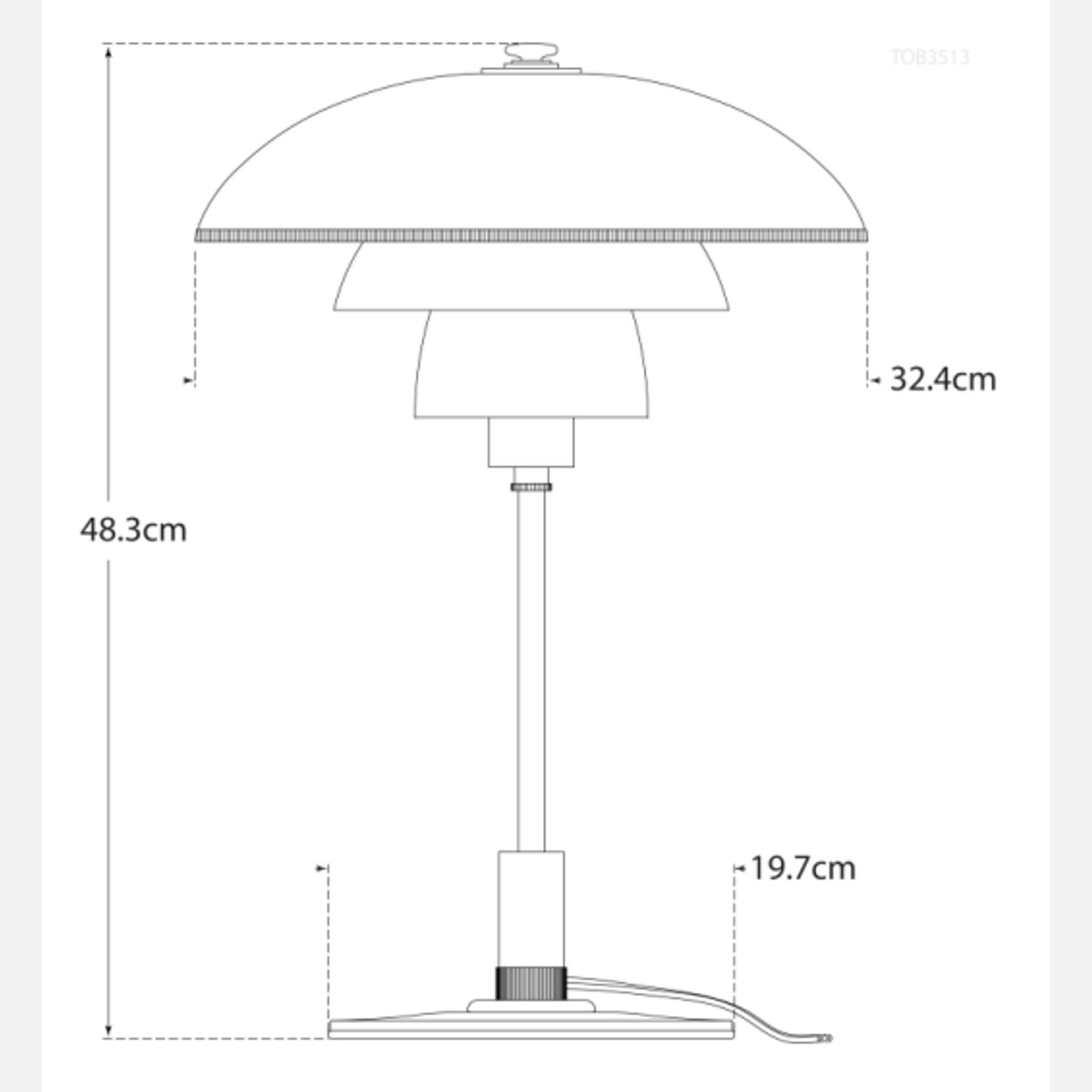 Whitman Table Lamp White Desk Lamp Antique Brass White - Andrew Martin