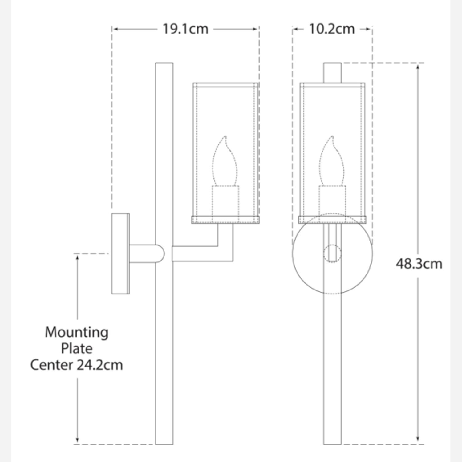 Liaison Wall Light Bronze Wall Light - Andrew Martin