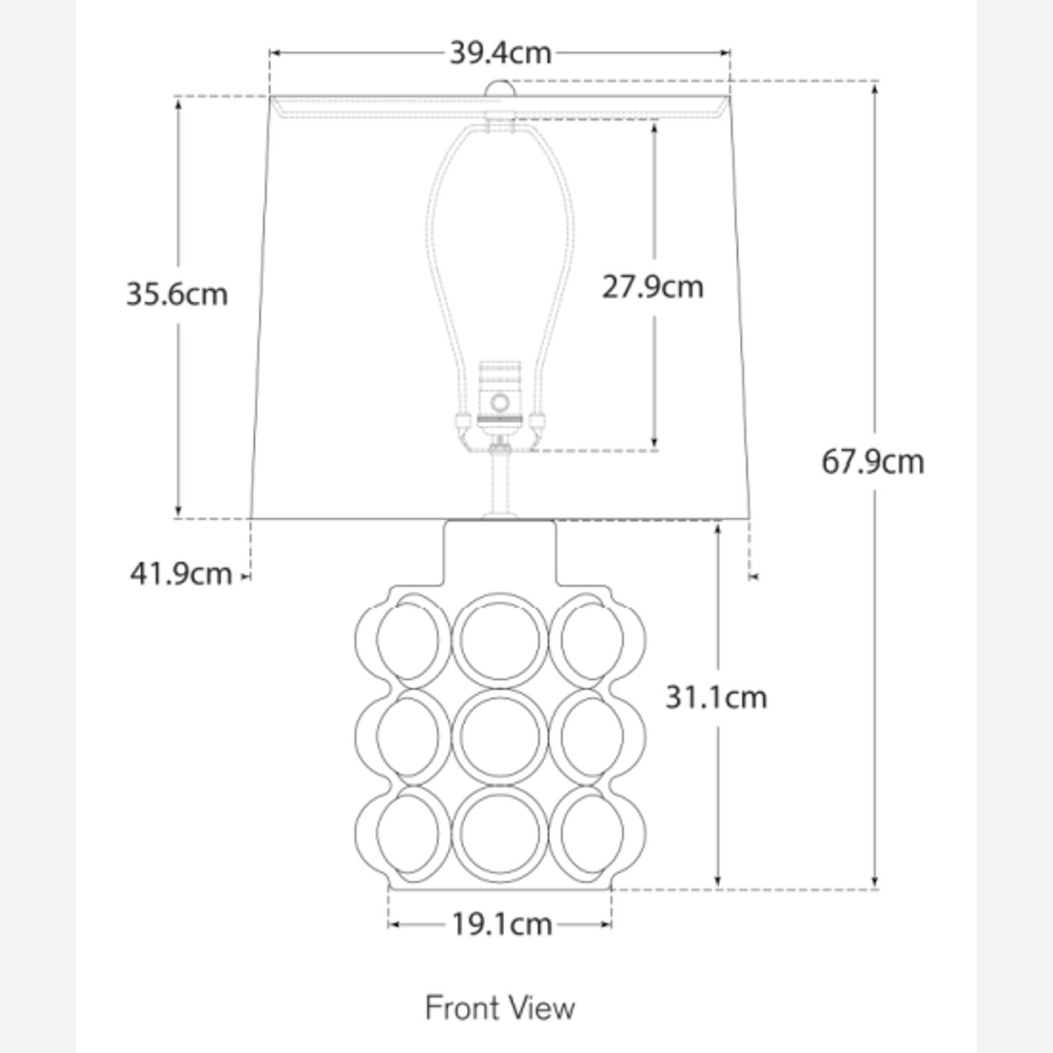Vedra Table Lamp Bone Table Lamp Bone Craquelure - Andrew Martin