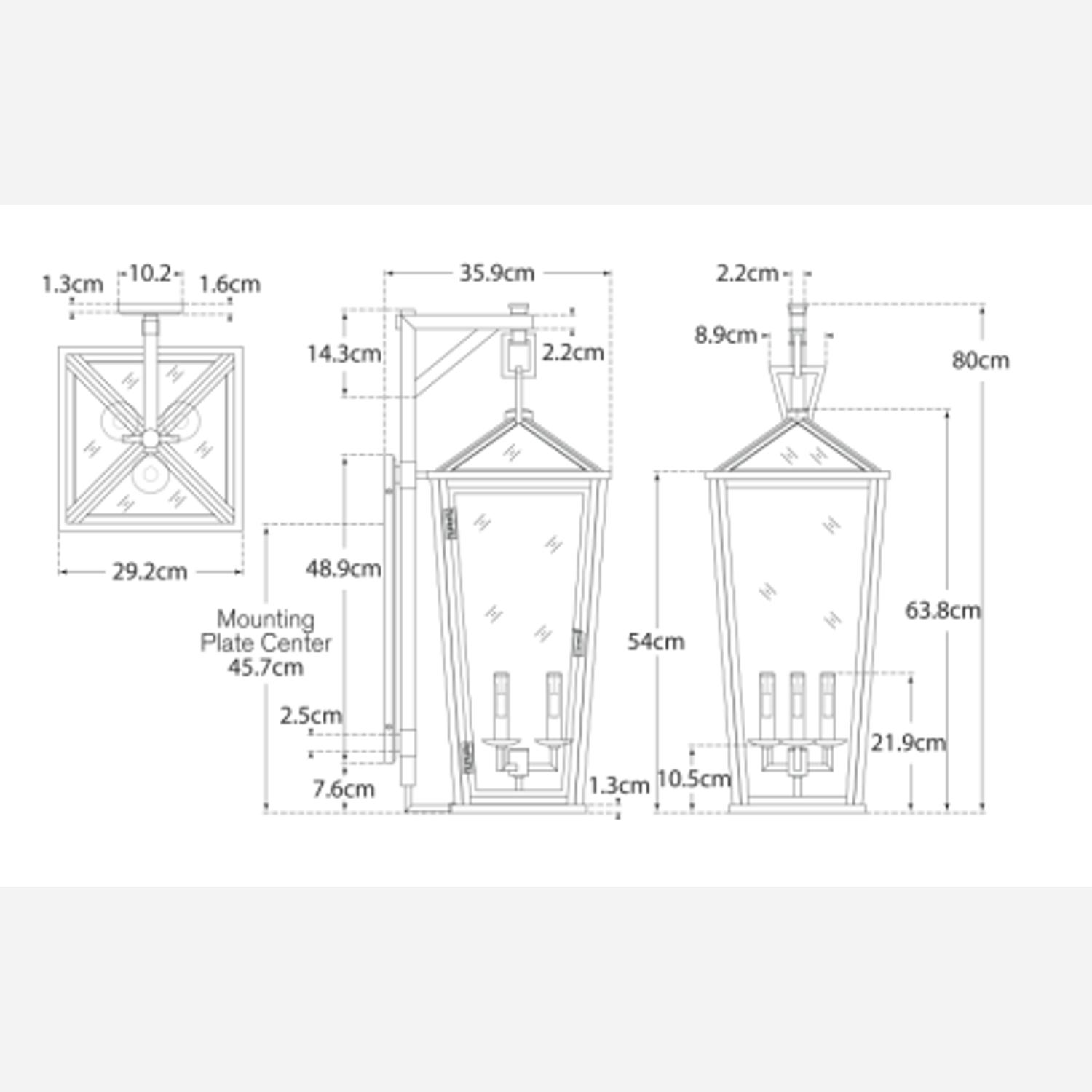Darlana Large Wall Light Bronze Wall Light Large - Andrew Martin