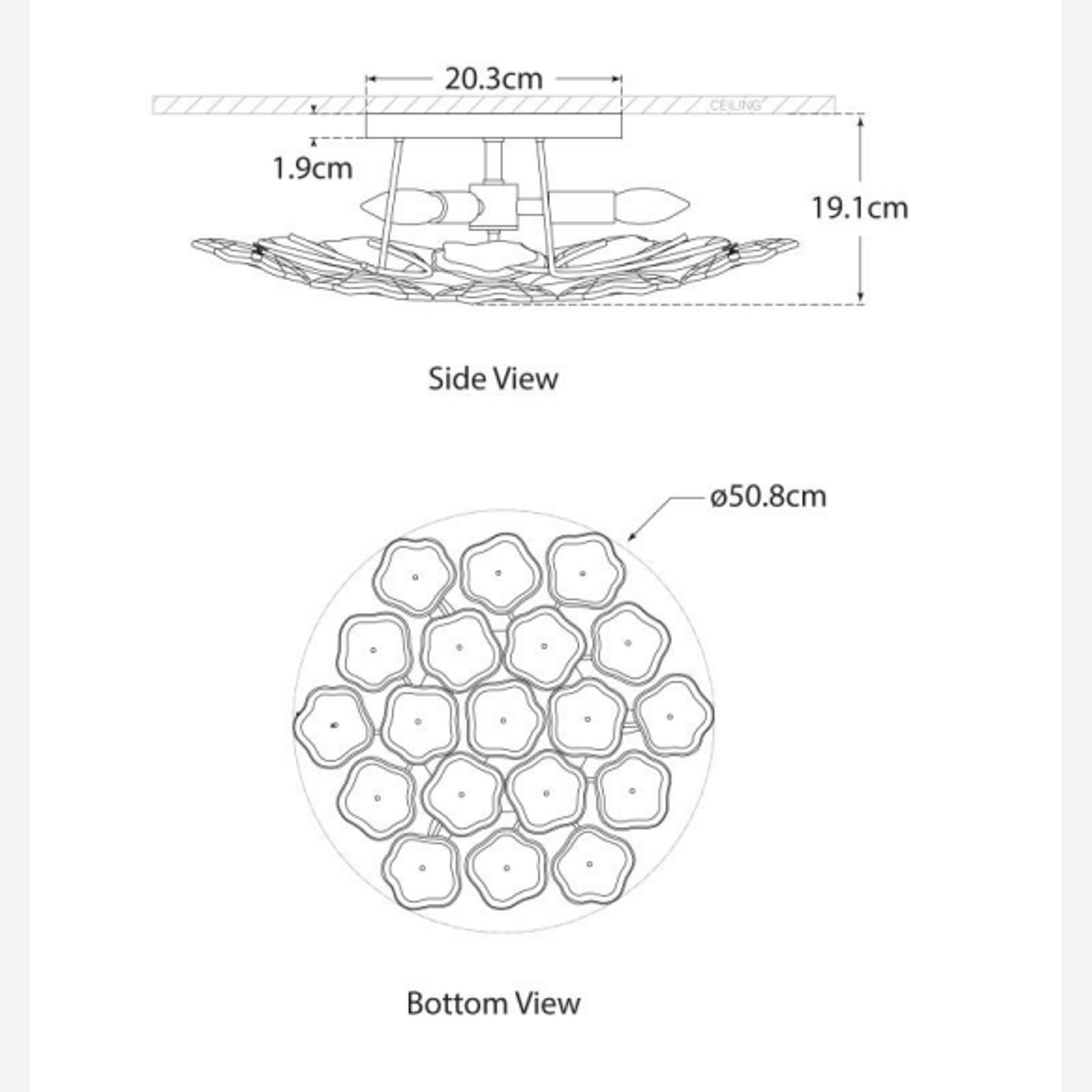 Leighton Flush Nickel Ceiling Light Polished Nickel - Andrew Martin