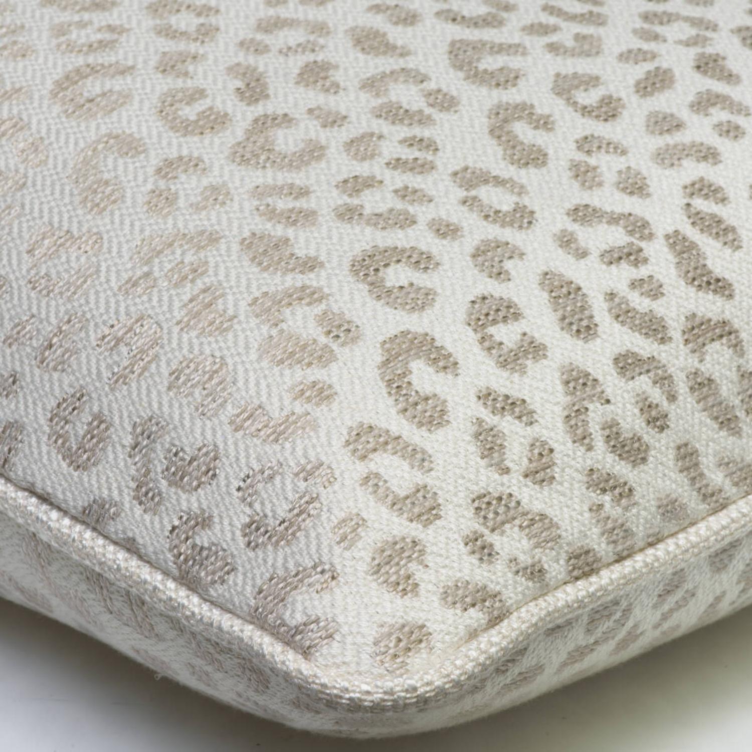 Wildcat Stone Sustainable Feather Cushion 55cm X 55cm - Andrew Martin Sophie Paterson Cotton Blend Linen Blend Viscose Blend Animal