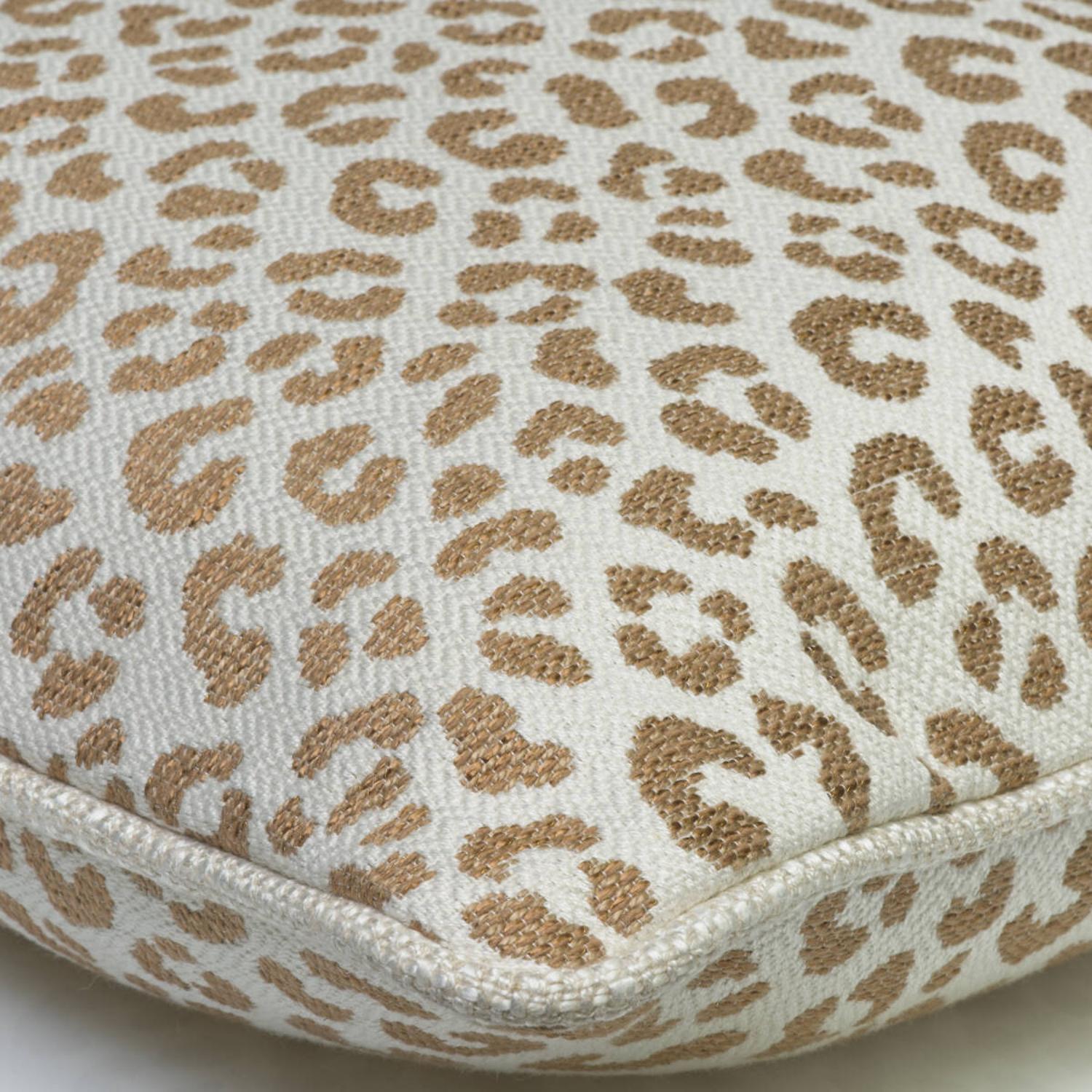 Wildcat Autumn Sustainable Feather Cushion 55cm X 55cm - Andrew Martin Sophie Paterson Cotton Blend Linen Blend Viscose Blend Animal