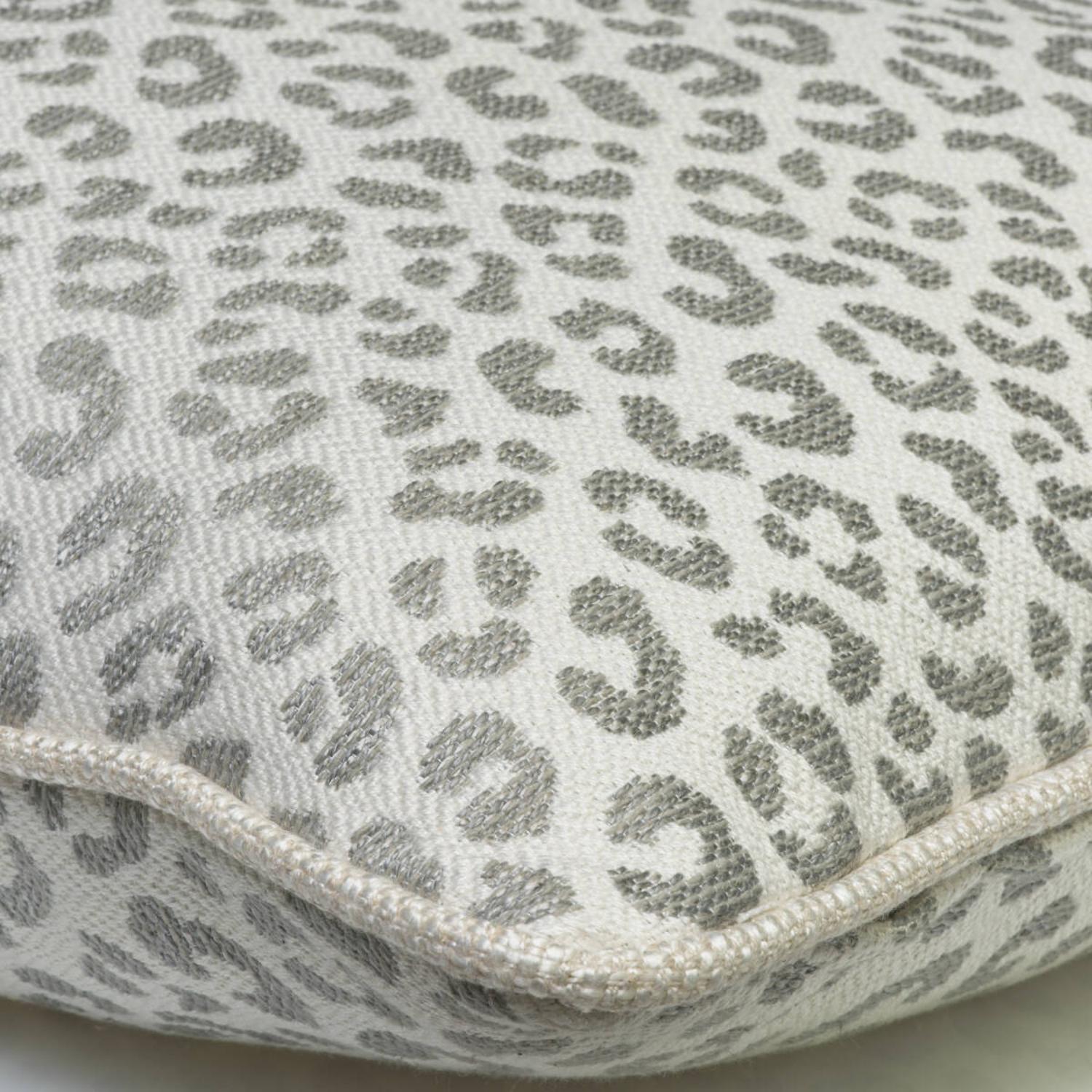 Wildcat Storm Sustainable Feather Cushion 55cm X 55cm - Andrew Martin Sophie Paterson Cotton Blend Linen Blend Viscose Blend Animal