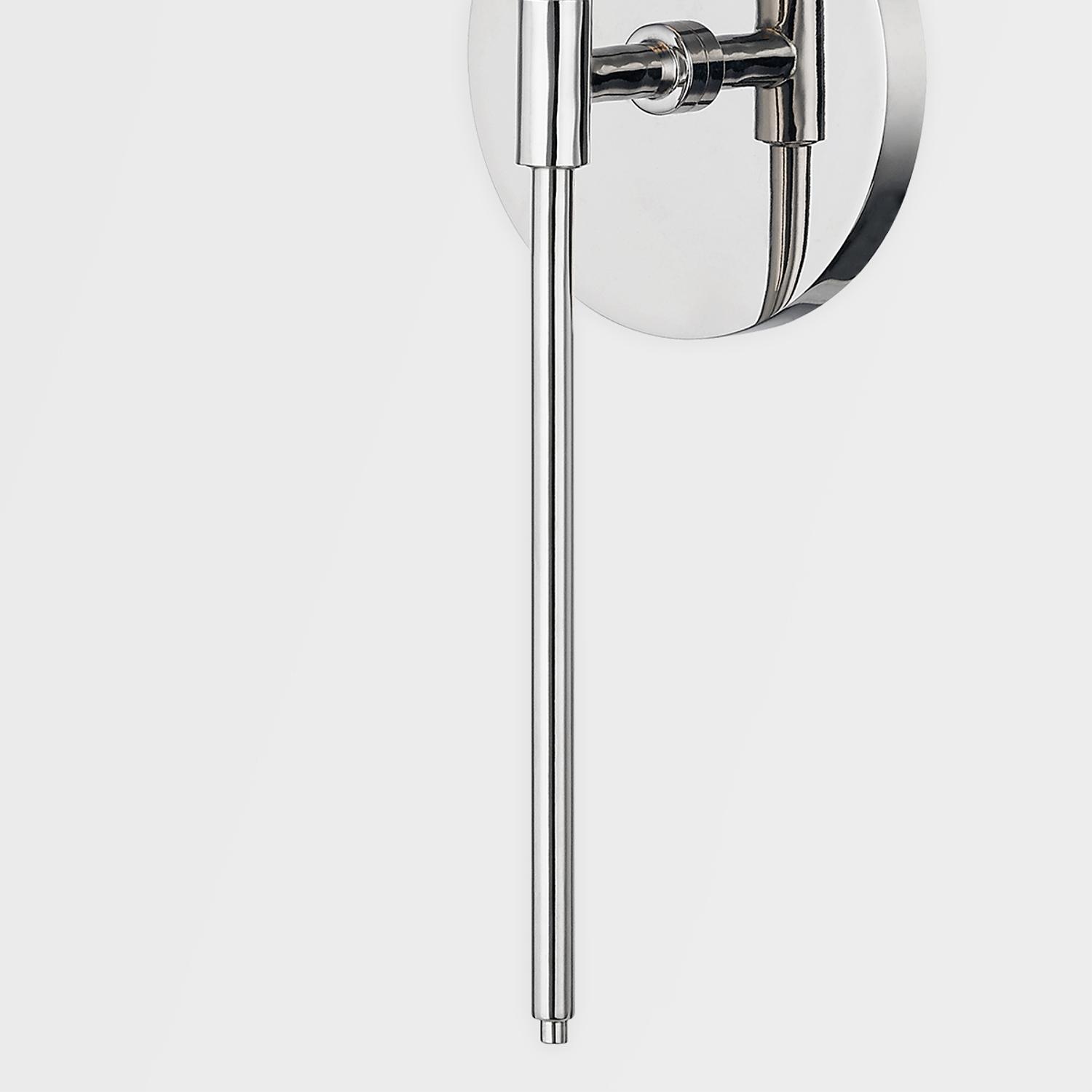 Olivia Wall Light Nickel Wall Light Polished Nickel - Andrew Martin