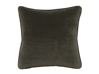 Medici Charcoal Cushion Dark Grey Velvet Cushion Andrew Martin