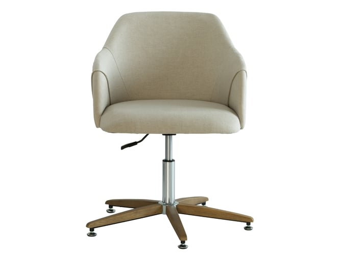 Koda Desk Chair Linen Swivel Chair Andrew Martin