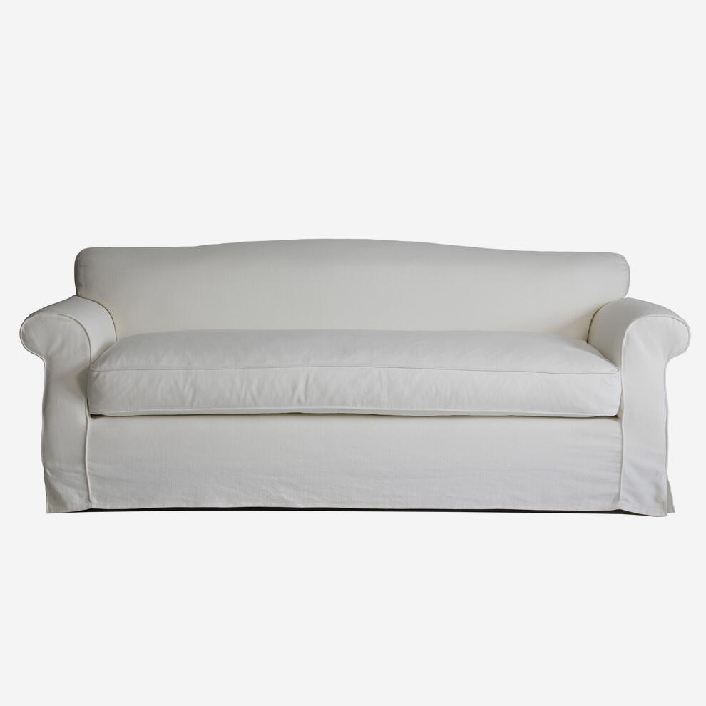 Burford Sofa in White Linen Andrew Martin