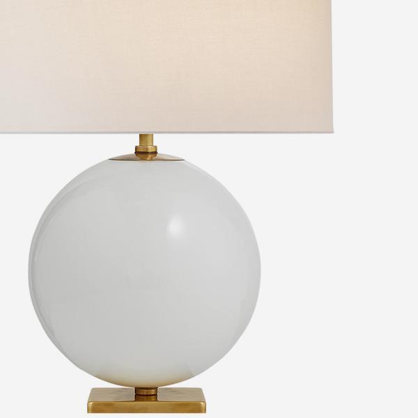 Elsie Table Lamp, Cream & Cream Shade Andrew Martin