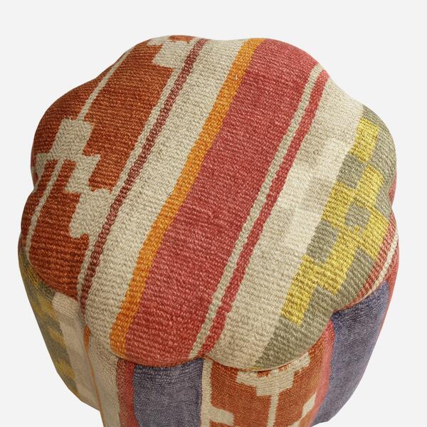 Daisy Ottoman in Indus Brick Andrew Martin