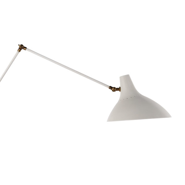 Charlton Floor Lamp In Plaster White With Antique Brass Details Andrew Martin Charlton Floor Lamp In Plaster White, Aerin Charlton Floor Lamp