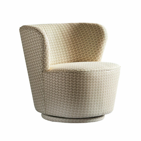 Dorothy Swivel Chair Houndstooth, Swivel Chair - Andrew Martin Other Fabric thumbnail